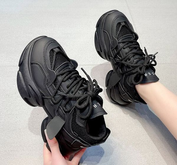 fashion lovely pink chunky sneakers women thick sole girls sport shoes bright green fashion casual dad shoes female footwear, Black
fashion lovely pink chunky sneakers women thick sole girls sport shoes bright green fashion casual dad shoes female footwear, Black