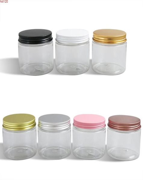 20 x 180ml empty clear pet jars aluminum lids 6oz transparent plastic cosmetic contaier with sealgood2394955
20 x 180ml empty clear pet jars aluminum lids 6oz transparent plastic cosmetic contaier with sealgood2394955
