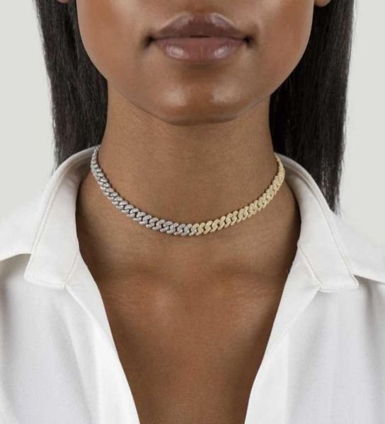 chains 2021 7mm width half gold silver two tone plating 5a cz double curb cuban link chain european choker necklace for women8521848
chains 2021 7mm width half gold silver two tone plating 5a cz double curb cuban link chain european choker necklace for women8521848