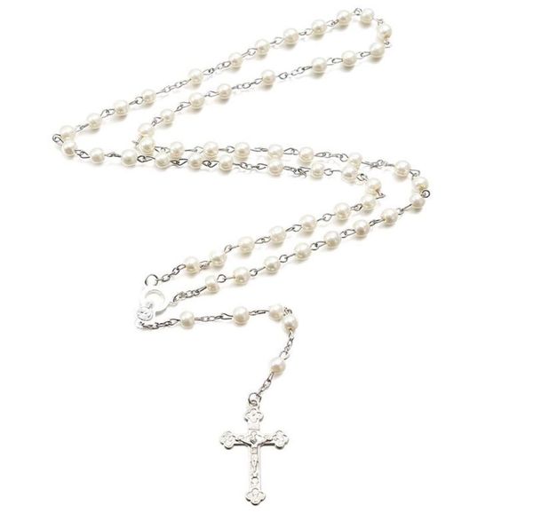 pendant necklaces alloy christian cross rosary simulation pearl bead necklace for women men catholic religious jewelry3929279, Silver
pendant necklaces alloy christian cross rosary simulation pearl bead necklace for women men catholic religious jewelry3929279, Silver