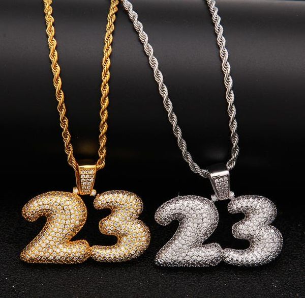 men custom bubble letter number 23 pendant necklace hip hop full iced out cubic zirconia gold sliver cz stone9599722, Silver
men custom bubble letter number 23 pendant necklace hip hop full iced out cubic zirconia gold sliver cz stone9599722, Silver