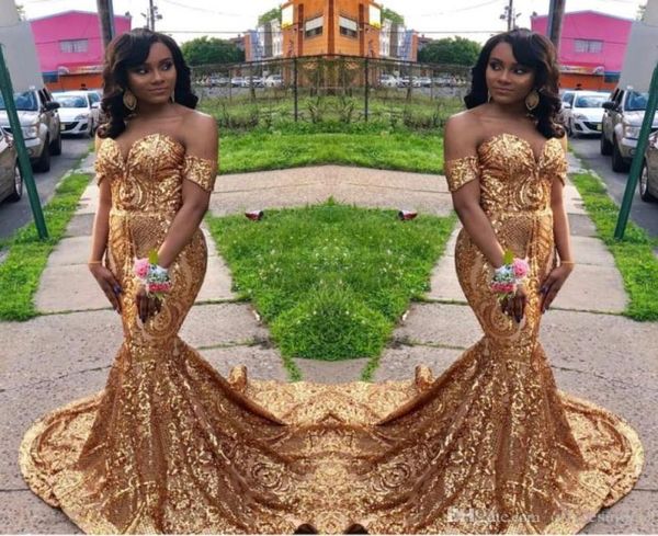 reflective gold sequins prom dresses 2019 african mermaid off the shoulder prom gowns sweep strain formal evening party dress plus7300083, Black
reflective gold sequins prom dresses 2019 african mermaid off the shoulder prom gowns sweep strain formal evening party dress plus7300083, Black
