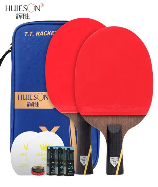 huieson new 6 star table tennis racket set carbon fiber blade ping pong racket bat with cover table tennis accessories balls t20047951517
huieson new 6 star table tennis racket set carbon fiber blade ping pong racket bat with cover table tennis accessories balls t20047951517