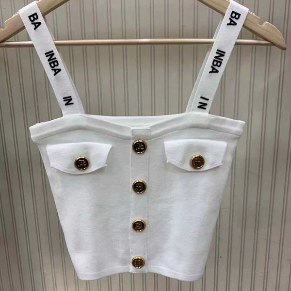 luxury brand tank summer sleeveless vest fashion letter printed camisole bikini knitted t shirt designer cropped, White
luxury brand tank summer sleeveless vest fashion letter printed camisole bikini knitted t shirt designer cropped, White