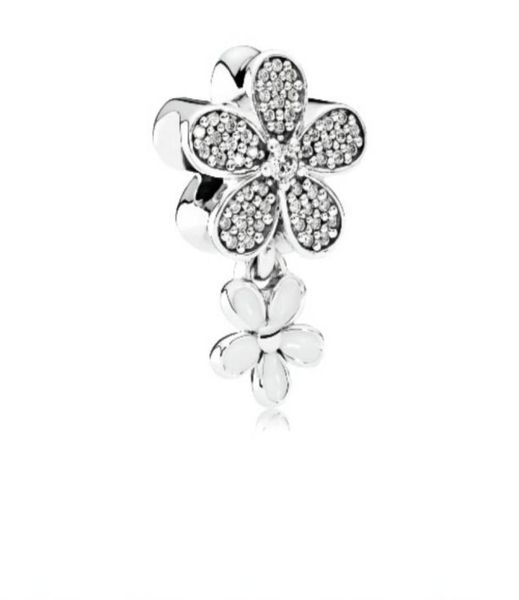 andy jewel authentic 925 sterling silver beads dazzling daisy duo white enamel & clear cz charms fits european style jewelry bracelets & nec, Black
andy jewel authentic 925 sterling silver beads dazzling daisy duo white enamel & clear cz charms fits european style jewelry bracelets & nec, Black
