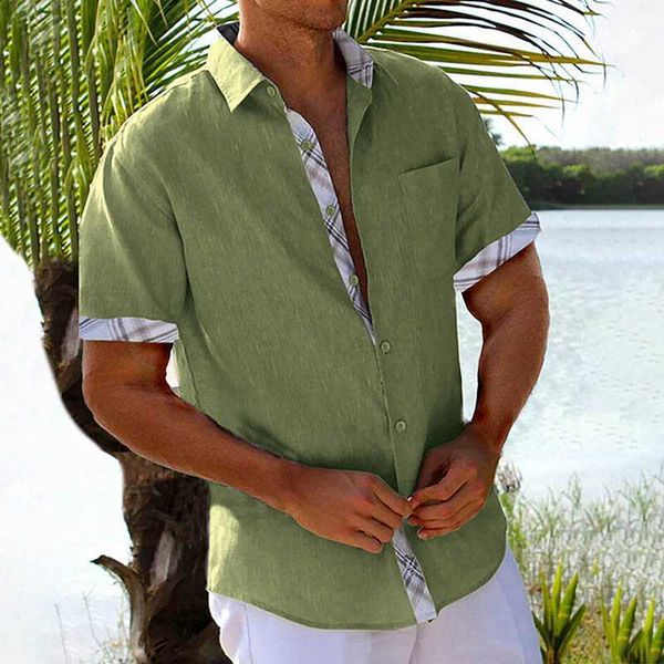 men's casual shirts haii style beach cotton linen shirt men short sleeve lapel button breathable casual shirts patchwork print loose v, White;black
men's casual shirts haii style beach cotton linen shirt men short sleeve lapel button breathable casual shirts patchwork print loose v, White;black