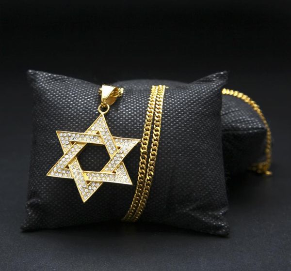 diamond star of david pendant necklace women men gold silver plated hip hop israel necklace classic david star cross star1214248
diamond star of david pendant necklace women men gold silver plated hip hop israel necklace classic david star cross star1214248