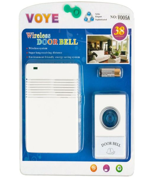 voye v005a wireless remote control doorbell with 10 different chimeswith battery white6983385
voye v005a wireless remote control doorbell with 10 different chimeswith battery white6983385