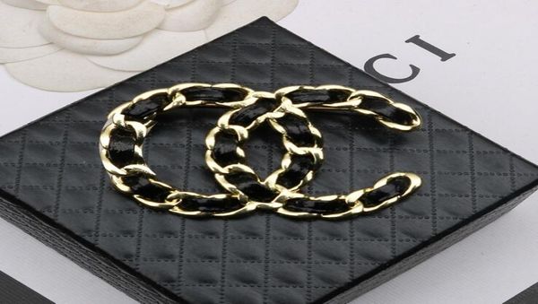 18k gold plated brooches fashion mens womens designer brand double letter brooche luxury geometric leather cord knitt1079964, Gray
18k gold plated brooches fashion mens womens designer brand double letter brooche luxury geometric leather cord knitt1079964, Gray