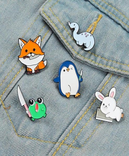 european rabbit fox frog penguin dinosaur shaped brooches pins cartoon alloy animal series paint buckle badge backpack swea3202514, Gray
european rabbit fox frog penguin dinosaur shaped brooches pins cartoon alloy animal series paint buckle badge backpack swea3202514, Gray
