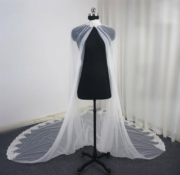 2019 lace applique bridal jackets custom made high neck wedding cape shawls wraps for formal dresses 518984, White
2019 lace applique bridal jackets custom made high neck wedding cape shawls wraps for formal dresses 518984, White