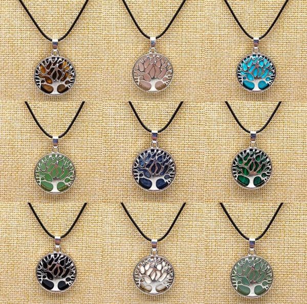 natural round stone tree of life necklaces pendants pink quartz white crystal lapis lazuli tiger turquoise eye opal neklace1024143, Silver
natural round stone tree of life necklaces pendants pink quartz white crystal lapis lazuli tiger turquoise eye opal neklace1024143, Silver