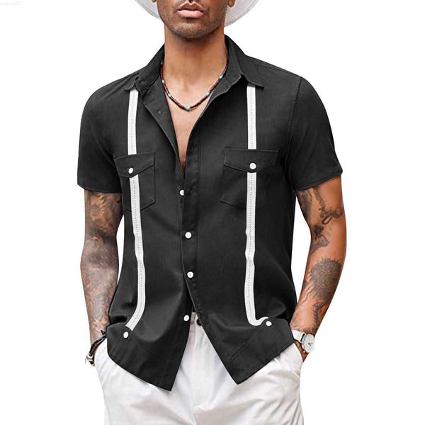 men's casual shirts 2023 summer mens shirt casual cuban guayabella shirts short sleeved turn-down collar haiian beach shirts men cloth, White;black
men's casual shirts 2023 summer mens shirt casual cuban guayabella shirts short sleeved turn-down collar haiian beach shirts men cloth, White;black