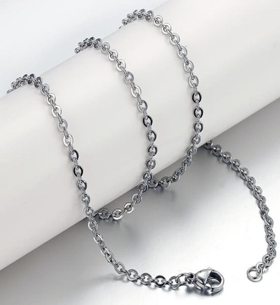 women chain with extended chain stainless steel o link chain necklace fashion jewelry making 45cm 50cm3710880, Silver
women chain with extended chain stainless steel o link chain necklace fashion jewelry making 45cm 50cm3710880, Silver