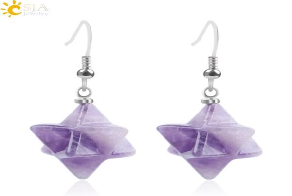 csja natural gem stone star pendant drop earrings women statement retro crystal opal lapis lazuli reiki vintage earrings jewelry g2948845, Silver
csja natural gem stone star pendant drop earrings women statement retro crystal opal lapis lazuli reiki vintage earrings jewelry g2948845, Silver