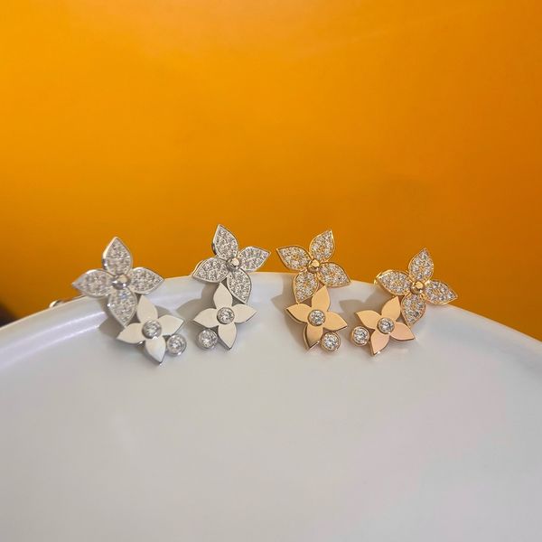 fashion designer earrings luxury flower letter stud 18k gold plated women gift for girlfriend classic jewelry accessories, Golden;silver
fashion designer earrings luxury flower letter stud 18k gold plated women gift for girlfriend classic jewelry accessories, Golden;silver
