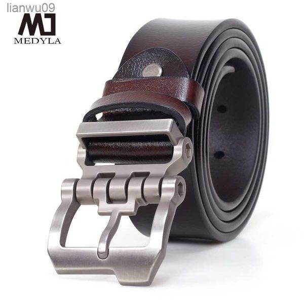medyla personality buckle luxury brand genuine leather belt for men casual business men belts vintage jeans strap l230704, Black;brown
medyla personality buckle luxury brand genuine leather belt for men casual business men belts vintage jeans strap l230704, Black;brown