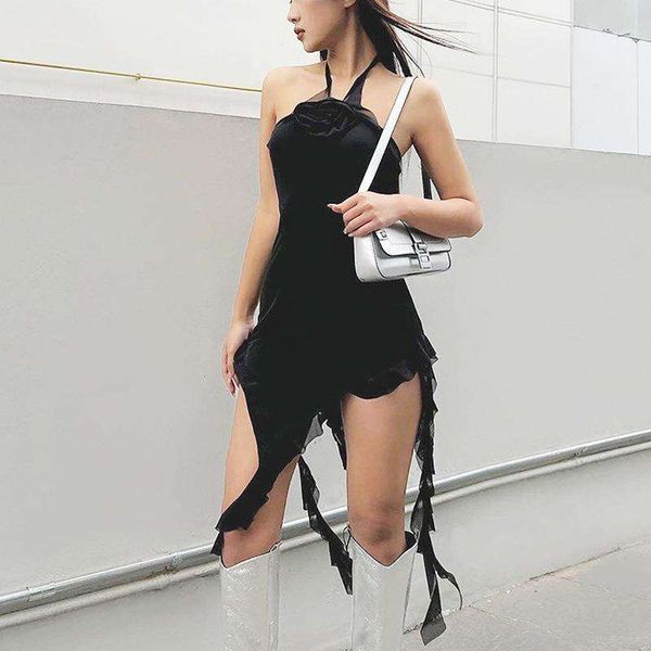 halter three dimensional flower ruffled ribbon dress ins fashion slim fit girl short skirt for women, Black;gray
halter three dimensional flower ruffled ribbon dress ins fashion slim fit girl short skirt for women, Black;gray