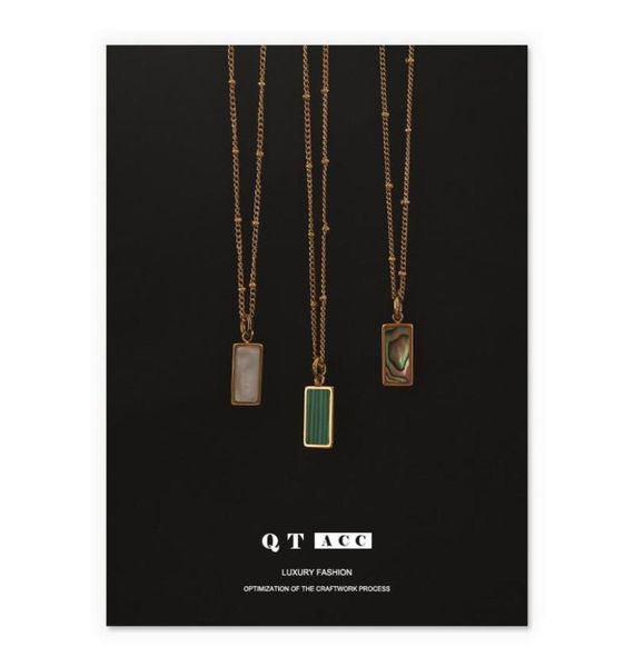 pendant necklaces shell malachite pendants stainless steel plated gold for women designer trendy party jewellery accessories 2021 8460907, Silver
pendant necklaces shell malachite pendants stainless steel plated gold for women designer trendy party jewellery accessories 2021 8460907, Silver