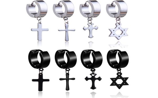 hypoallergenic stainless steel cross star dangle earrings men punk fake piercing clip on hoop earrings for women fashion jewelry g7924336, Silver
hypoallergenic stainless steel cross star dangle earrings men punk fake piercing clip on hoop earrings for women fashion jewelry g7924336, Silver