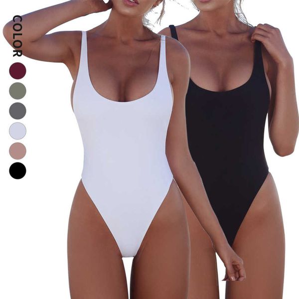 women's swimwear low cut solid color bikini simple ladies one piece swimsuit swimwear beachwear bikini, White;black
women's swimwear low cut solid color bikini simple ladies one piece swimsuit swimwear beachwear bikini, White;black
