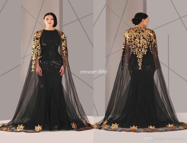 2019 black and gold lace arabic muslim evening dresses with cloak crew neck plus size mermaid formal wear long pageant prom dress1495431, Black;red
2019 black and gold lace arabic muslim evening dresses with cloak crew neck plus size mermaid formal wear long pageant prom dress1495431, Black;red