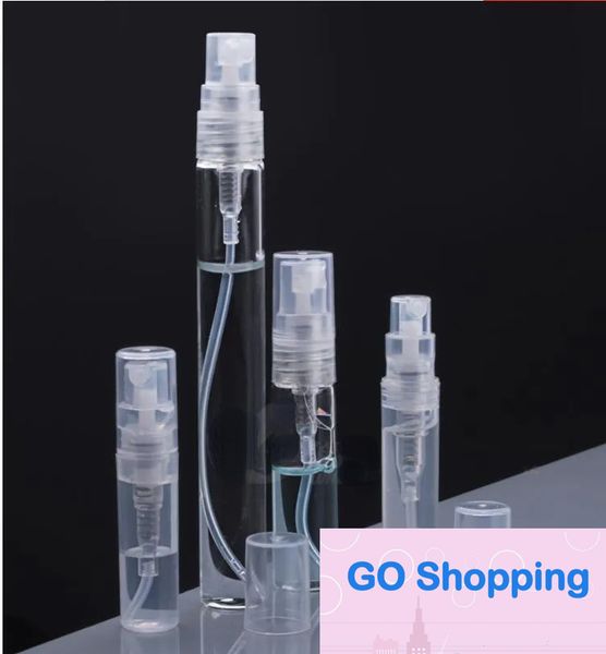 2ml 3ml 5ml 10ml Fashion plastic/Glass Perfume Bottle, Empty Refilable Spray Bottle, Small Parfume Atomizer, Perfume Sample Vials