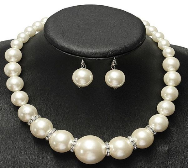 imitation pearls bridal jewelry sets fashion crystal wedding gift classic statement collar choker necklace earring sets for women 8361760, Silver
imitation pearls bridal jewelry sets fashion crystal wedding gift classic statement collar choker necklace earring sets for women 8361760, Silver