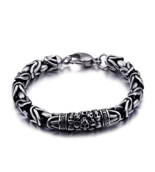 link chain fashion vintage style viking bracelet wrist silver color charm skull for men jewelry8418806, Black
link chain fashion vintage style viking bracelet wrist silver color charm skull for men jewelry8418806, Black