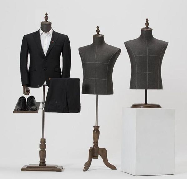 2style male mannequin body half length model suit trousers pants rack display clothing store wood dase adjustable height one pie2692378, Khaki
2style male mannequin body half length model suit trousers pants rack display clothing store wood dase adjustable height one pie2692378, Khaki