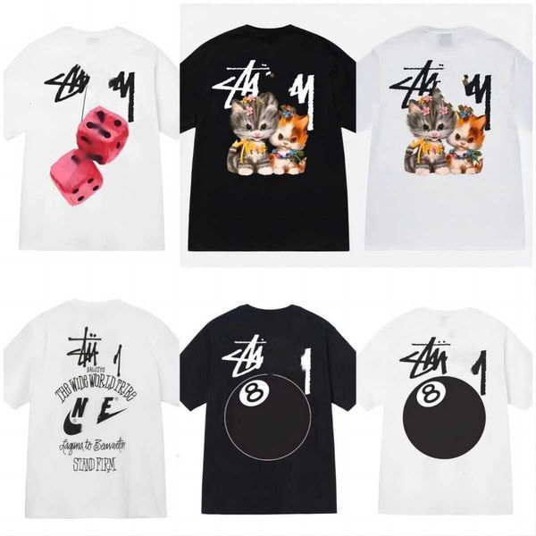 designer luxury fashion brand stussys classic mens and womens t shirt dice pattern printed alphabet summer high street trend q22, White;black
designer luxury fashion brand stussys classic mens and womens t shirt dice pattern printed alphabet summer high street trend q22, White;black