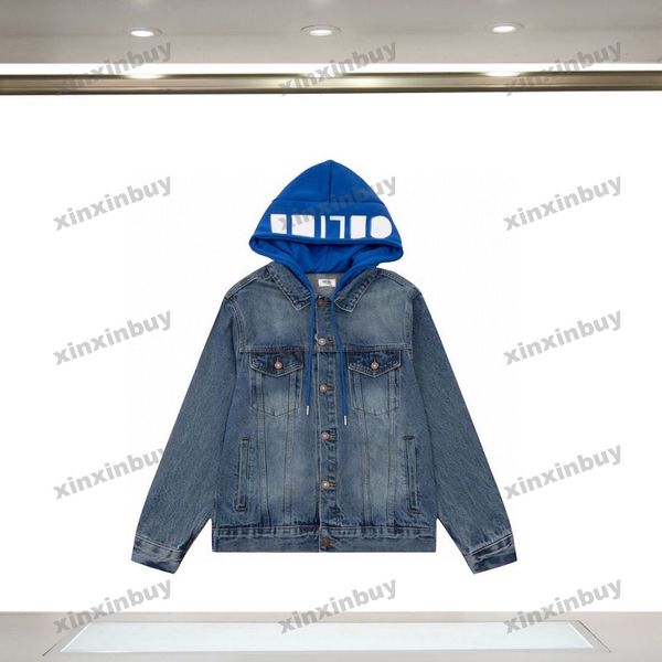 xinxinbuy men designer coat jacket hoodie paris graffiti destroyed denim jacket long sleeve women black blue xs-l, Black;brown
xinxinbuy men designer coat jacket hoodie paris graffiti destroyed denim jacket long sleeve women black blue xs-l, Black;brown