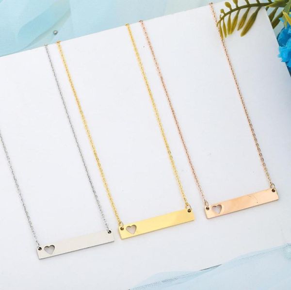 love heart necklace fashion gold solid blank bar pendant stainless steel necklaces for buyer own engraving jewelry diy2912797, Silver
love heart necklace fashion gold solid blank bar pendant stainless steel necklaces for buyer own engraving jewelry diy2912797, Silver