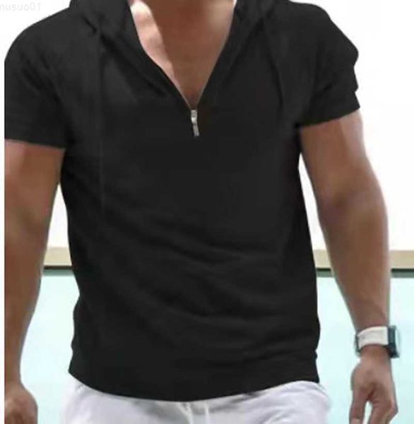 men's t-shirts men summer zipper hooded short sleeve tshirts casual solid loose tees shirts male sportswear hoodie t-shirt clothing l2, White;black
men's t-shirts men summer zipper hooded short sleeve tshirts casual solid loose tees shirts male sportswear hoodie t-shirt clothing l2, White;black