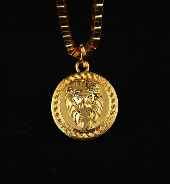18k gold silver plated lion medallion head pendant hip hop necklaces for mens bijouterie 034107
18k gold silver plated lion medallion head pendant hip hop necklaces for mens bijouterie 034107