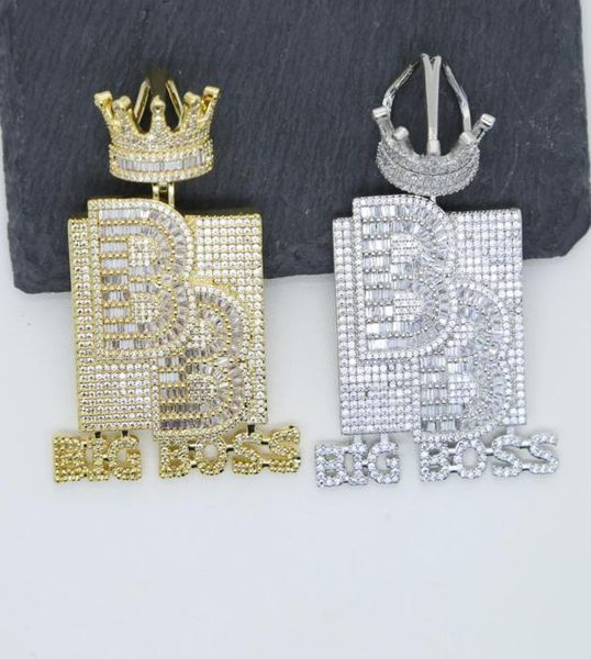 big boss letter crown pendant initial necklace with rope chain iced out bling 5a cubic zircon hip hop men boy jewelry whole9511790, Silver
big boss letter crown pendant initial necklace with rope chain iced out bling 5a cubic zircon hip hop men boy jewelry whole9511790, Silver