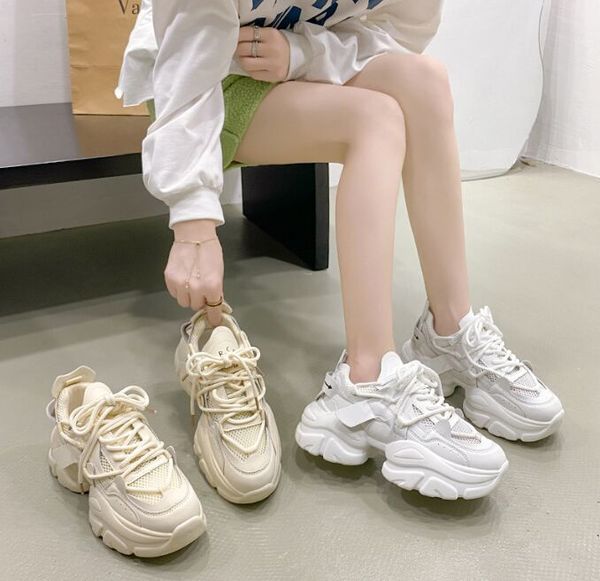 women platform mesh sneakers wedge heels outdoor casual shoes summer chunky shoes lace-up tennis sport dad shoes 35-40, Black
women platform mesh sneakers wedge heels outdoor casual shoes summer chunky shoes lace-up tennis sport dad shoes 35-40, Black