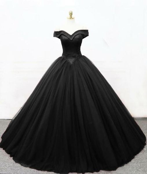 2019 new ball gown black gothic wedding dresses off the shoulder basque waist corset back floor length women vintage non white bri6421443
2019 new ball gown black gothic wedding dresses off the shoulder basque waist corset back floor length women vintage non white bri6421443