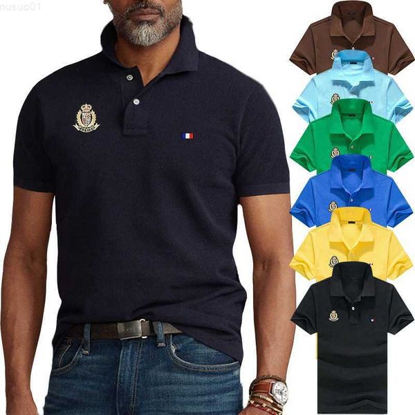 men's t-shirts polo shirt summer mens cotton short sleeve turn down collar casual t-shirt fashions men clothing l230715, White;black
men's t-shirts polo shirt summer mens cotton short sleeve turn down collar casual t-shirt fashions men clothing l230715, White;black