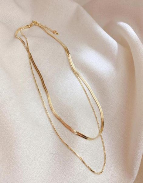 high grade korean gold fine jewelry 14k fairy double layered chains choker necklace gift for women chokers1482776, Golden;silver
high grade korean gold fine jewelry 14k fairy double layered chains choker necklace gift for women chokers1482776, Golden;silver