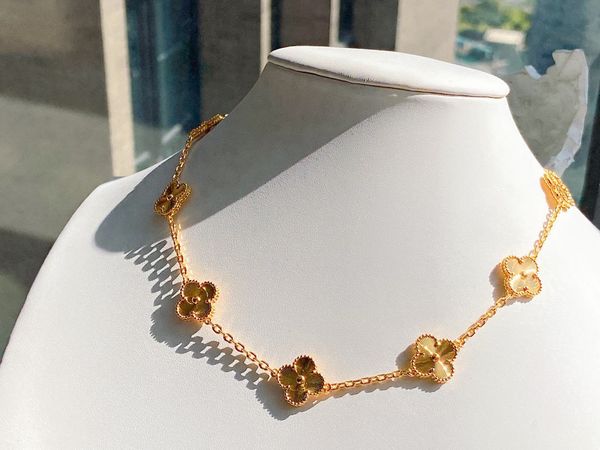 vintage pendant necklace copper with 18k gold plated gold four leaf clover 10pcs flowers charm chain short choker for women with box women p, Silver
vintage pendant necklace copper with 18k gold plated gold four leaf clover 10pcs flowers charm chain short choker for women with box women p, Silver