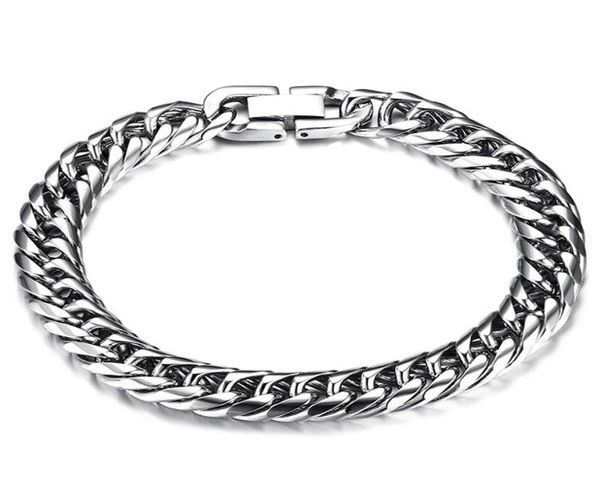 silver bracelets mens stainless steel chain on hand for man charm cuban link accessories gifts men punklink5508577, Black
silver bracelets mens stainless steel chain on hand for man charm cuban link accessories gifts men punklink5508577, Black