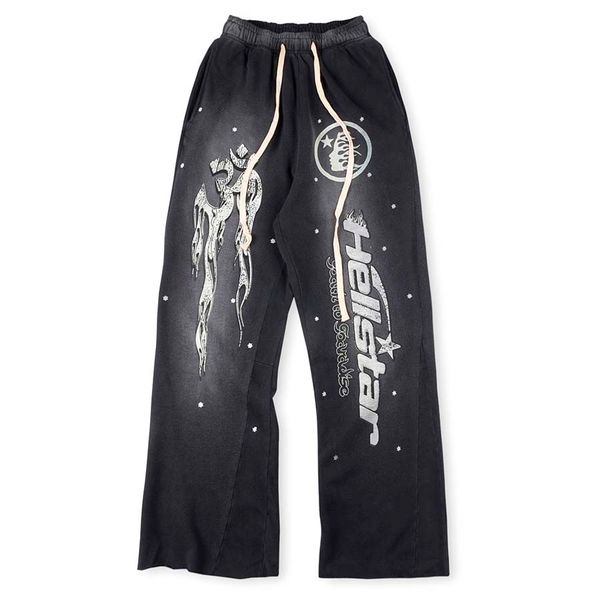 washed grey sweatpants flare pants eur size men women hip hop painted patchwork joggers drawstring street wear trousers, Black;brown
washed grey sweatpants flare pants eur size men women hip hop painted patchwork joggers drawstring street wear trousers, Black;brown
