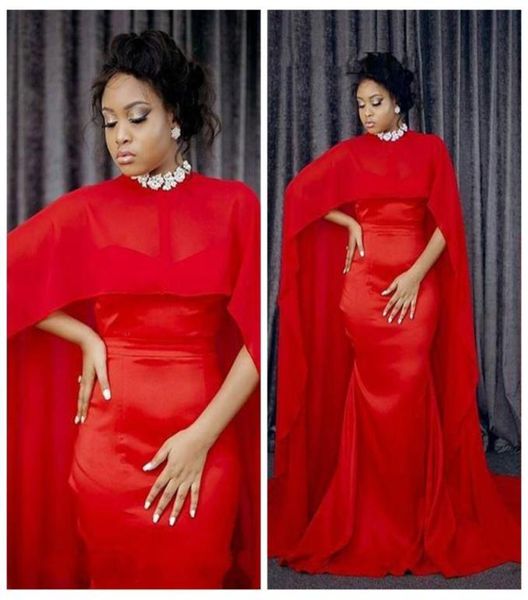 2018 elegant red mermaid long evening dresses with chiffon cape african women formal gowns dress9879930, Black;red
2018 elegant red mermaid long evening dresses with chiffon cape african women formal gowns dress9879930, Black;red