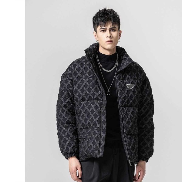 autumn and winter men's stand-up collar waffle short down jacket, soft and warm down filling, cuffs tightened to keep warm and not leak, Black
autumn and winter men's stand-up collar waffle short down jacket, soft and warm down filling, cuffs tightened to keep warm and not leak, Black
