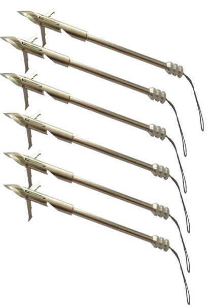 6 pk 63 inches stainless steel bow fishing slings fishing arrow spiral tip 3 blade8680808
6 pk 63 inches stainless steel bow fishing slings fishing arrow spiral tip 3 blade8680808