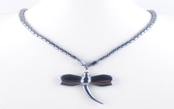 black non magnetic natural hematite stone beads healing dragonfly pendant necklace jewelry f30993213630, Silver
black non magnetic natural hematite stone beads healing dragonfly pendant necklace jewelry f30993213630, Silver