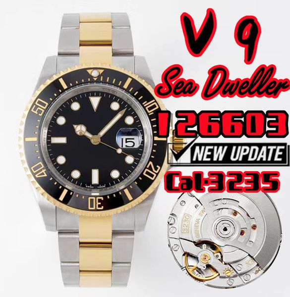 v9 m126603 sea dweller luxury men's watch 3235 mechanical movement 904l stainless steel 44mm, business leisure diving watch ceramic bez, Slivery;brown
v9 m126603 sea dweller luxury men's watch 3235 mechanical movement 904l stainless steel 44mm, business leisure diving watch ceramic bez, Slivery;brown