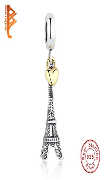 925 sterling silver paris eiffel tower pendant charm gold-color heart charms fit original bw bracelets women jewelry q05318064580, Black
925 sterling silver paris eiffel tower pendant charm gold-color heart charms fit original bw bracelets women jewelry q05318064580, Black