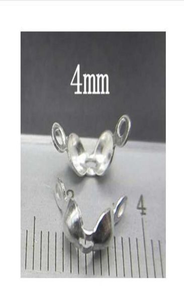 925 silver end beads envelope wire clasps rope end buckle 3mm4mm diy jewelry accessories y01217478062, Bronze;silver